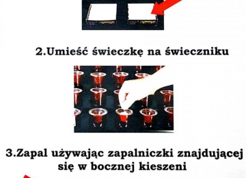 System świec wotywnych w kościele