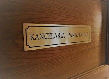 W sobotę Kancelaria parafialna nie będzie czynna.